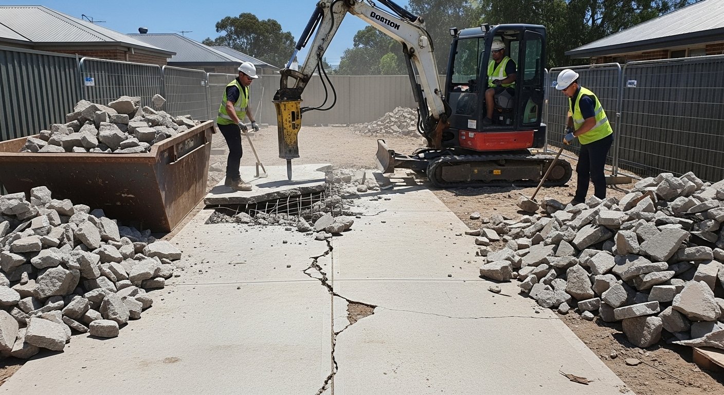Concrete Demolition & Removal example in Mentor, OH